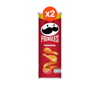 [ขายดี] Pringles พริงเกิลส์ มันฝรั่งทอดกรอบ ขนาด 107ก. (แพ็คคู่) (เลือกรสได้)-ออริจินอล