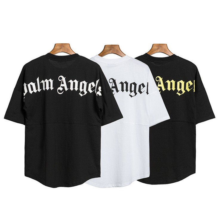 Palm Angels เวลาว่างเสื้อยืดแขนสั้นลําลอง คอกลม สไตล์ใหม่ สําหรับผู้ชาย และผู้หญิง