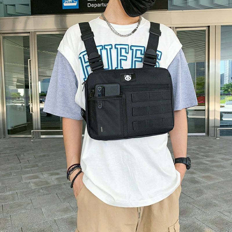 (3066) Chest Rig กระเป๋าคาดอก สไตล์ฮิปฮอป ไรเดอร์