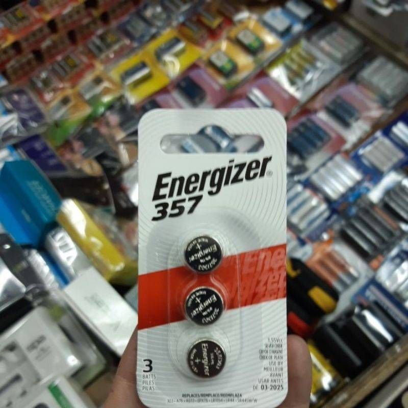 ถ่านกระดุม Energizer 357/303, SR44, SR44SW 1.55V ของแท้ Made in U.S.A.