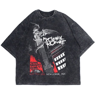 เสื้อยืด พิมพ์ลาย My CHEMICAL ROMANCE ONE NIGHT ONLY WASHING VINTAGE