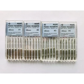 เครื่องมือทันตกรรม PEESO REAMERS สว่าน 28 มม. / 32 มม. เครื่องมือคลองรากเอนโดดอนติก