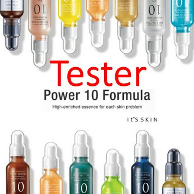 it skin power 10 formula tester เซรั่มสุดฮิต ราคาถูก ของแท้100%  ขนาด 1 ml.