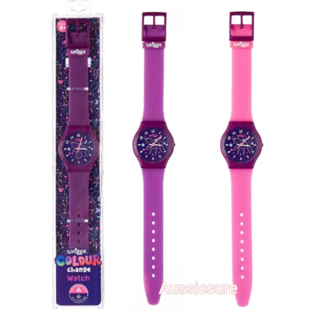 นาฬิกาข้อมือ Smiggle Color change watch - Pink/purple