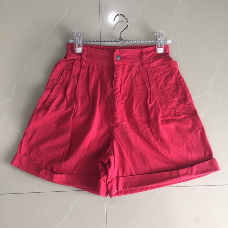 ESPRIT กางเกงสีแดง ไซส์ 5/6 เอว 24 สะโพก 36 ยาว 17 (งานมือสอง)