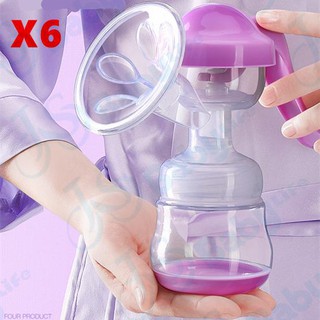 super baby เครื่องปั๊มนม แบบปั๊มมือ 150ml นวดง่าย อ่อนโยน สบายมือ ไม่มีสาร BPA รุ่น：X6