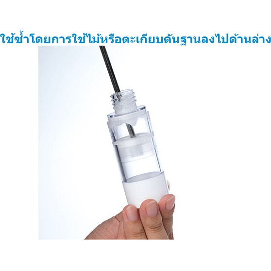 พร้อมส่ง5/10/15mlขวดปั้มสูญญากาศทรงสูง วัสดpet ใส่เซรั่ม ครีมบำรุง เติมซ้ำได้ ปั้มเจล เครื่องสำอาง น้ำมัน เอนกประสงค์diy