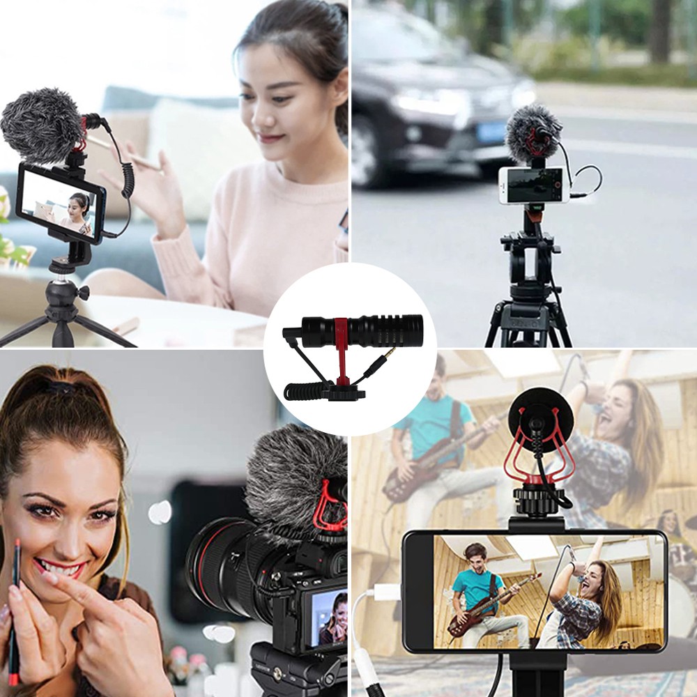 Condenser Microphone Kit 3.5mm Plug Home Stereo MIC Universal Recording ...