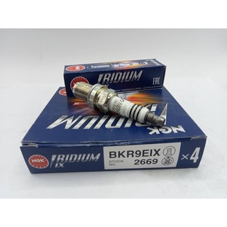 หัวเทียน NGK IRIDIUM IX BKR9EIX เบอร์ 9 (จำนวน4หัว)