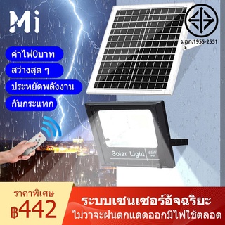 MEIYIJIA โคมไฟโซล่าเซล  โคมไฟถนน โคมไฟติดผนัง โคมไฟสปอร์ตไลท์ Solar Light ไฟสปอตไลท์ กันน้ำ IP67 การควบคุมที่ไกลถึง 10M