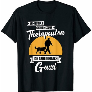 เสื้อยืด พิมพ์ลาย Gehen Zum Therapeuten Ich Gehe Einfach Gassi Geschenk Fun สําหรับผู้ชาย