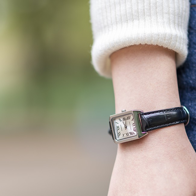 Casio แท้ศูนย์ 100% นาฬิกาข้อมือ ผู้หญิง รุ่น LTP-V007 Ltp-v007D LTP-V007G สายหนังแท้ (กล่องขาว) ประกันศูนย์ 1 ปี