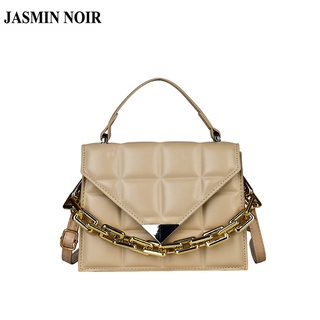 Jasmin Noir กระเป๋าถือกระเป๋าสะพายไหล่แฟชั่นสําหรับสตรีขนาดเล็กมีสายโซ่คล้อง Tote