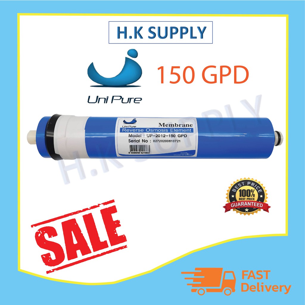 UniPure ไส้กรองน้ำ ไส้กรอง RO เมมเบรน Membrane 150 GPD เครื่องกรองน้ำ ตู้น้ำหยอดเหรียญ StarPure Silv