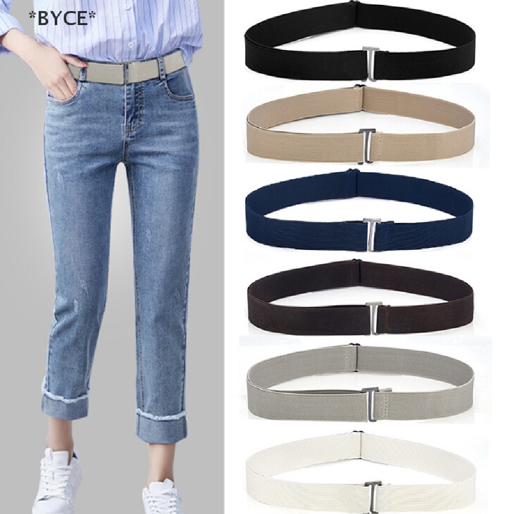 Byce เข็มขัดพลาสติก แบบยืดหยุ่น ปรับได้ มองไม่เห็น แฟชั่นสําหรับผู้หญิง และผู้ชาย