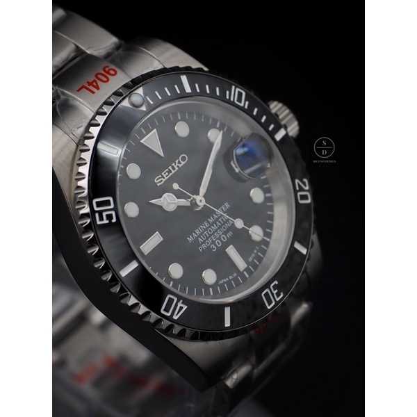 Seiko Mod Modern Black Marine Master / Submariner 🇯🇵