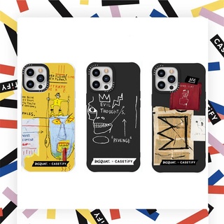 Casetify Basquiat เคสโทรศัพท์มือถือซิลิโคน TPU ลายศิลปะ Doodle สําหรับ For iPhone 7 8 Plus X XS XR 11 12 13 Pro Max 2022