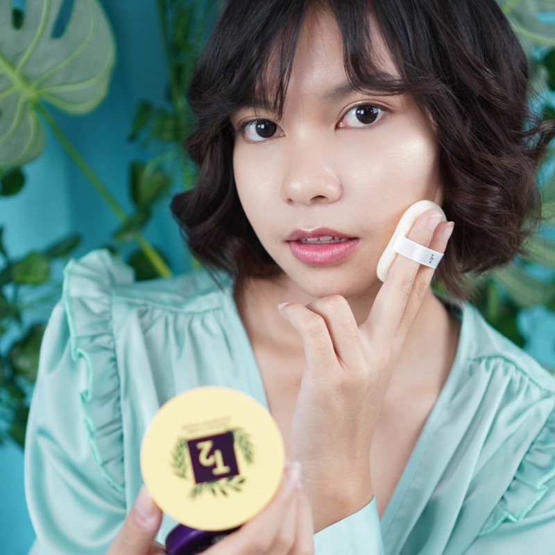 แป้งT2 แป้งพัพจากธรรมชาติ แป้งสูตรข้าวโพด ไม่ทำให้เกิดสิว T2 CORN FOUNDATION POWDER คุมมัน กันเหงื่อ