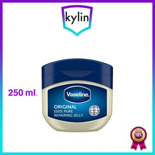 Vaseline 100% Pure Reparing Jelly Original 250 ml. ผลิตภัณฑ์บำรุงริมฝีปาก และผิวกาย