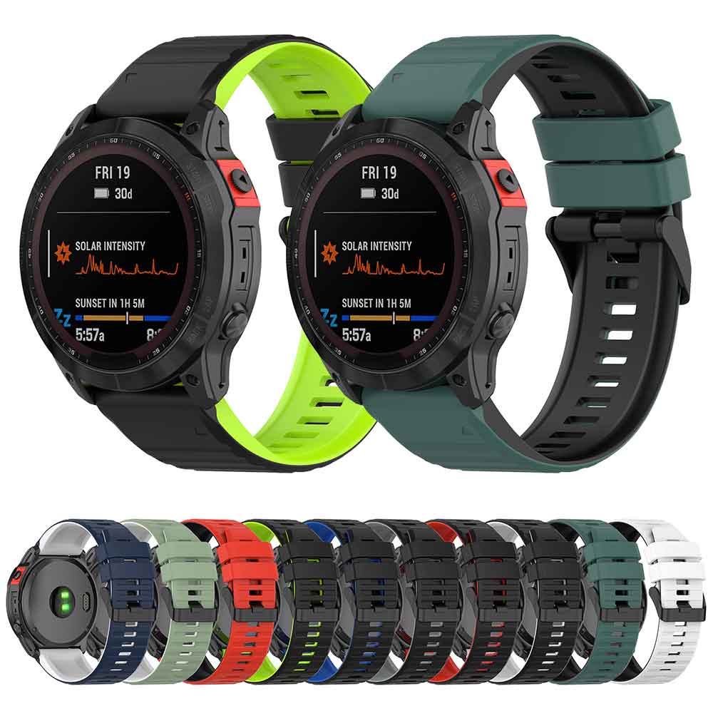 สายนาฬิกาข้อมือซิลิโคน 26 22 มม. สําหรับ Garmin Fenix 7x 7 6 6x Pro 5 5x Plus Fenix 3 Forerunner 935 945