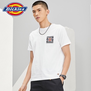 ใหม่ เสื้อยืดแขนสั้น พิมพ์ลายโลโก้ Dickies ที่ระลึก สําหรับผู้ชาย