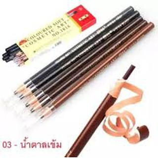 Coloured Soft Cosmetic Art Eyebrow Pencil ดินสอเขียนคิ้วดึงเชือก