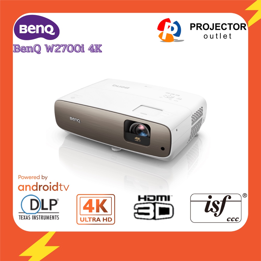 BenQ Projector รุ่น W2700i 4K  HDR รองรับ Android TV สำหรับดูหนังในบ้าน-แอนดรอยด์ โปรเจคเตอร์ 4K PRO