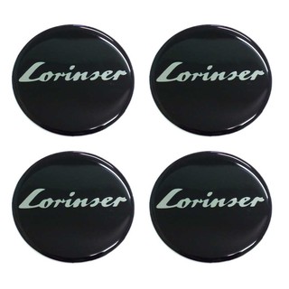 90mm. สติกเกอร์ LORINSER สติกเกอร์ติดดุมล้อ สติกเกอร์เรซิ่น กว้าง 90 มิล.(9เซนติเมตร)