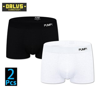 PUMP 2Pcs Cotton Comfortable Boxer Men Underware Trunks 2020 New Striped Sexy Mens Underwear Boxershorts Comfort 2020 New PU003