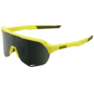 แว่นกันแดดจักรยาน 100PERCENT 100% S2 sunglasses - Soft Tact Banana Grey Green Lens