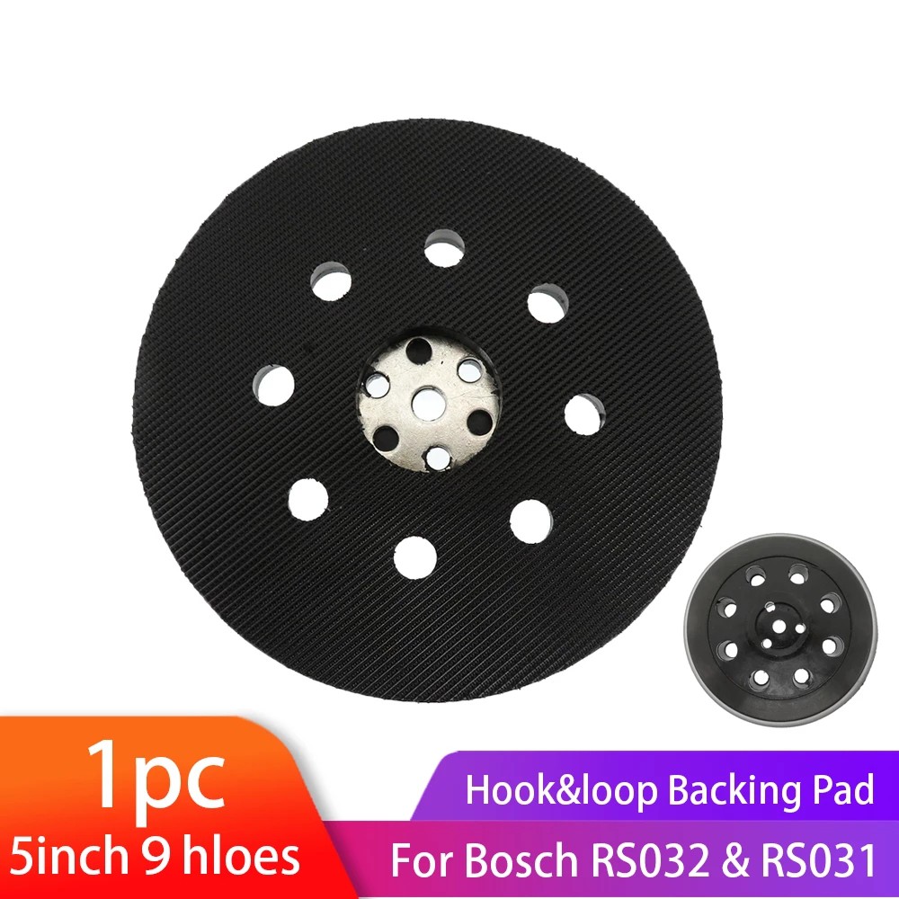 1 ชิ้น 5 นิ้ว 8 หลุม Hook & Loop เปลี่ยน Backing Pad สําหรับ Bosch สําหรับขัดโลหะไม้