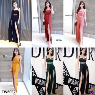 TW6902 Jumpsuit จั้มสูทสายเดี่ยวขายาว