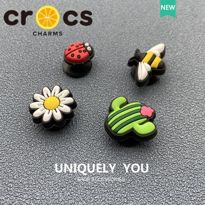 JIBBITZ Crocs charms ตัวติดรองเท้า แมลงเต่าทองDIY ตัวติดรองเท้า Crocs