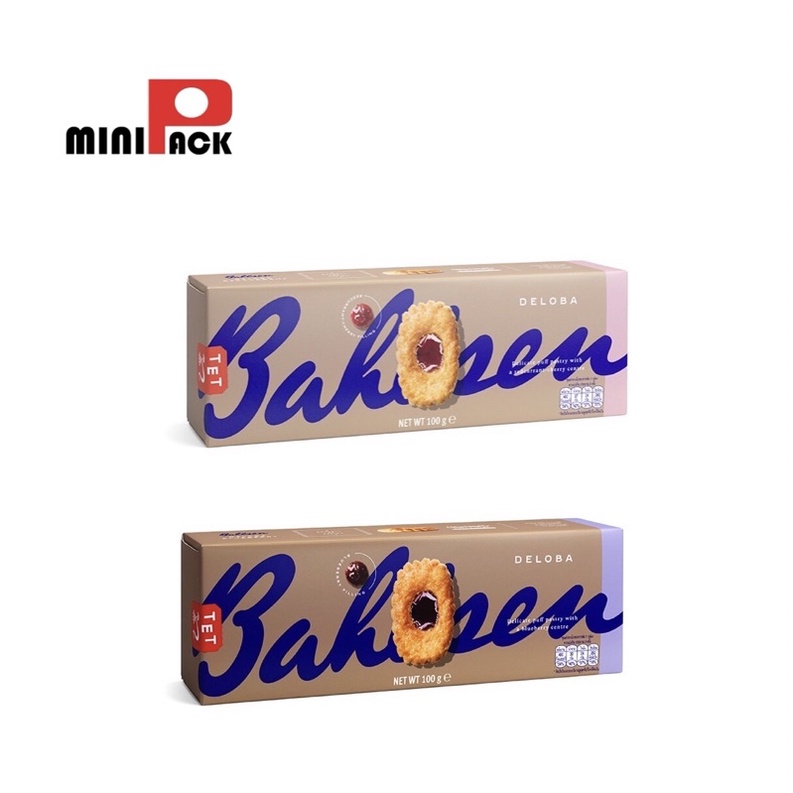 Bahlsen Deloba บาวเซ่น เดโลบา พายกรอบ ชิ้นกลม 100 กรัม มี 2 รสชาติ Blueberry & Redcurrant