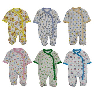 BABYKIDS95 (3M/6M/9M) บอดี้สูท หุ้มเท้า บอดี้สูทยาว ชุดหมี Long Romper for Baby