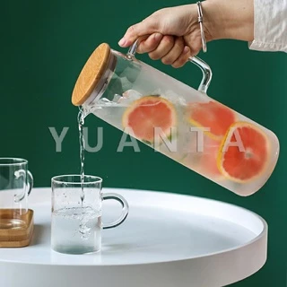 YUANTA เหยือกน้ำเย็น กาต้มน้ำเย็น เหยือกแก้ว ทนความร้อนและความเย็นได้ มี 3 ขนาดให้เลือก cold kettle