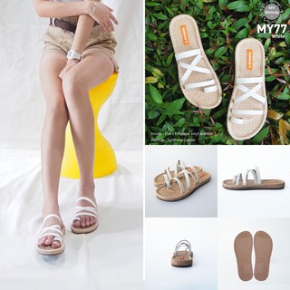 รองเท้าแตะสาน mymelody sandals รุ่น MY-77-ฺWhite