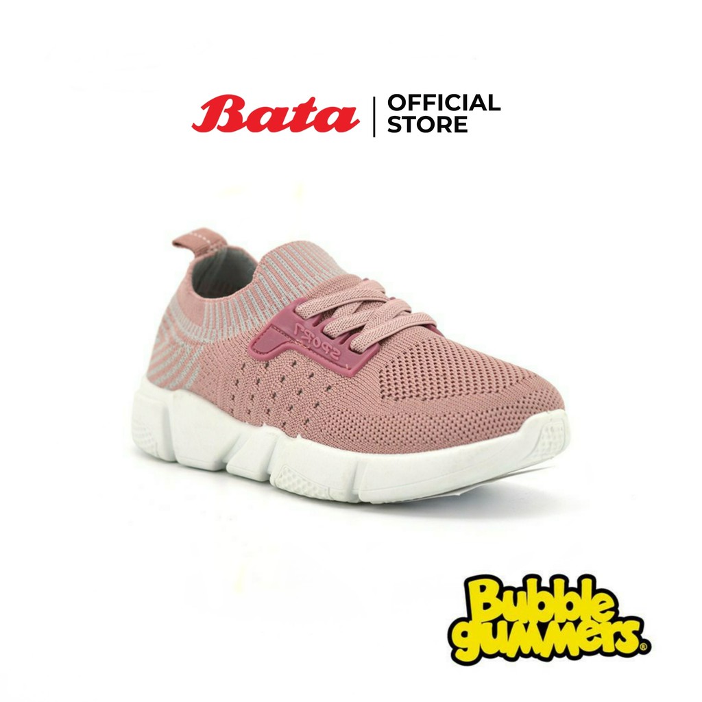 Bata BBG GIRLS CASUAL รองเท้าผ้าใบเด็กหญิงแบบสวม สีชมพู รหัส 3495394