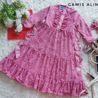 Alinea DRESS BRUKAT GAMIS FULL BRUKAT วัสดุพรีเมี่ยม อายุ 2-10 ปี M L Xl