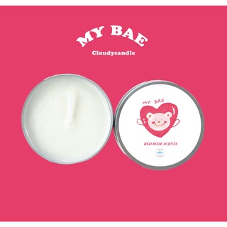 เทียนไขหอม Candle กลิ่น My bae เเฮนด์เมด Soy wax 100 % มี 2 ขนาด 30 กรัม / 50กรัม