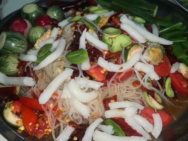ยำขนมจีนเรณูนคร นัวขนมจีนสูตรอร่อยน้ำนัว มี 2 แบบ (น้ำปลาร้า/กะปิ)  ราคาเปิดร้านใหม่ ล้อตใหม่ ราคา ถูกที่สุด ดีลบีเคเค แกลเลอรีภาพที่ 8