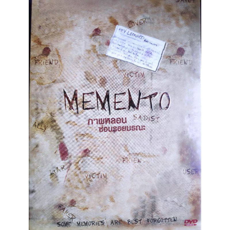 DVD Memento with Slipcase ดีวีดี Memento ภาพหลอน ซ่อนรอยมรณะ กล่องสวม กำกับโดย คริสโตเฟอร์ โนแลน มีเ