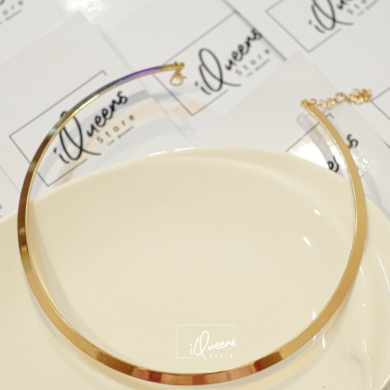 [ส่งในไทย]𝐍𝐞𝐜𝐤 𝐥𝐨𝐨𝐩 𝐅𝐚𝐬𝐢𝐨𝐧 #IQS009  สร้อยคอทรงห่วงแข็งเข้ารูป