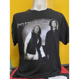 เสื้อ jimmy page &amp; robert plant ไซร์ L ตอกปี 1995