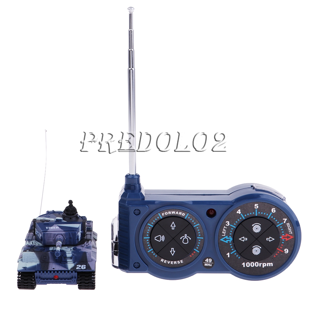 [PREDOLO2] Children RC Remote Control German Tank Model Toys 12x 5x5cm