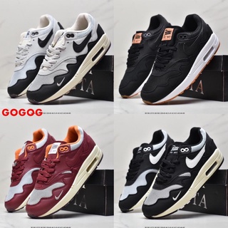 Patta x nk Air Max 1 "monarch" รองเท้าผ้าใบลําลอง สําหรับผู้ชาย ผู้หญิง เหมาะกับการวิ่ง 7 กรัม