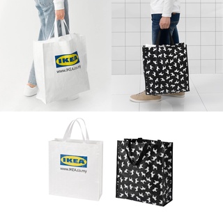 Ikea KLAMBY/HASTHAGE Limited Edition Eco กระเป๋าโท้ท กันน้ํา ใช้ซ้ําได้ 38x15x42 ซม.