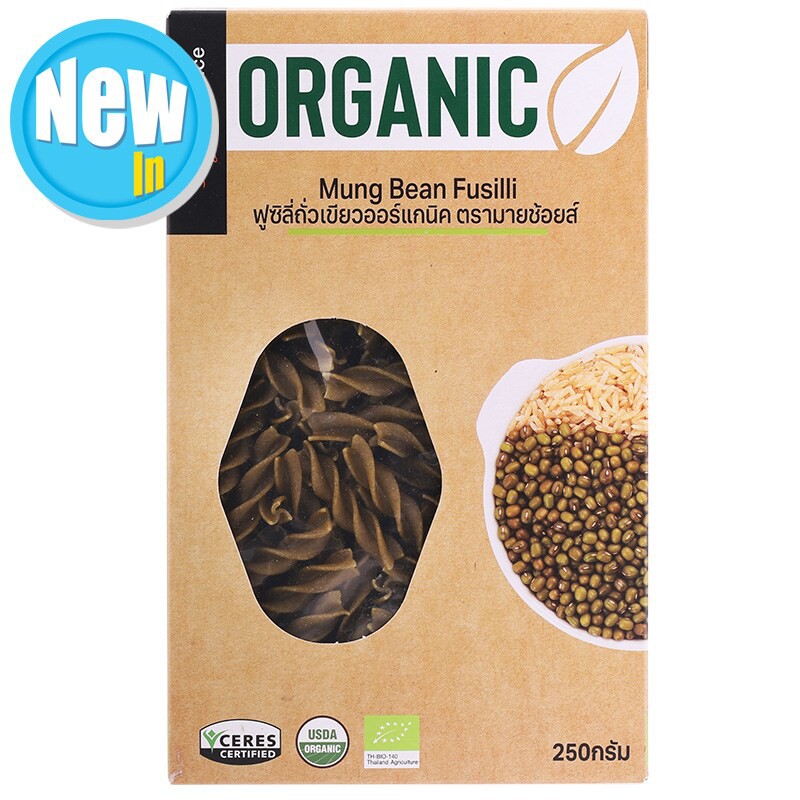 My Choice Organic Mung Bean Fusilli 250g. My Choice Organic Mung Bean Fusilli 250g.