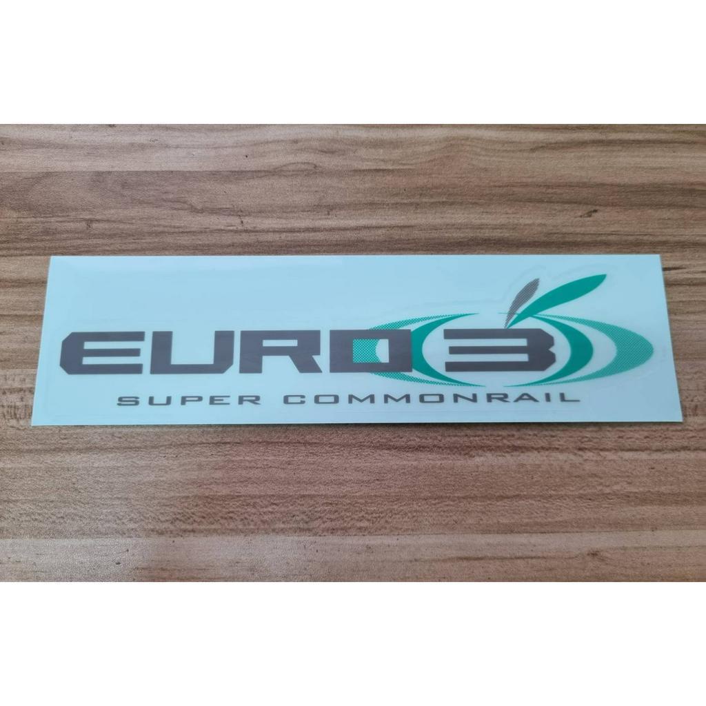 ของแท้ โลโก้สติกเกอร์ อีซูซุ รถบรรทุก EURO 3 SUPER COMMONRAILISUZU sticker NPR150 NLR130 NQR175 FRR190/210 Genuine parts