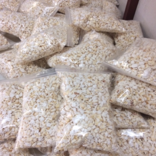 ถูกที่สุด ข้าวตอก 500g เหมาะทำขนมงานมงคล ใช้เลี้ยงกระดิ่งเงินกระดิ่งทอง ใหม่ๆพร้อมส่งจัดส่งเร็วหนัก100,200,300g